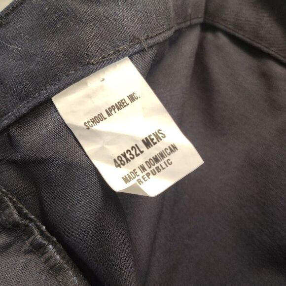 A+ By Sai Mens Uniform Cargo Pants 48X32 Blue Relaxed Straight Flat Front NWT - Picture 2 of 12